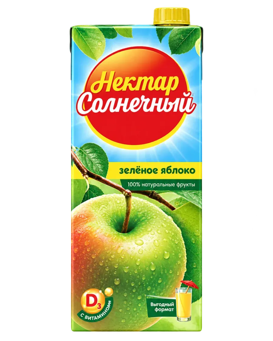 Нектар Солнечный, вариант Зелёное яблоко